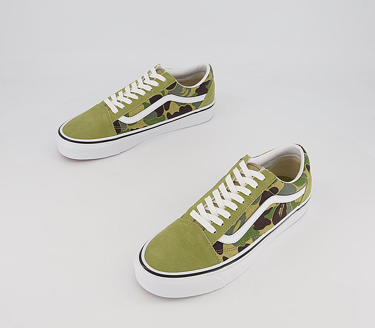Vans Vault Bape X Vans Old Skool Dx Trainers Vans Vault Bape X Vans Old Skool Dx Trainers Abc Camogreen