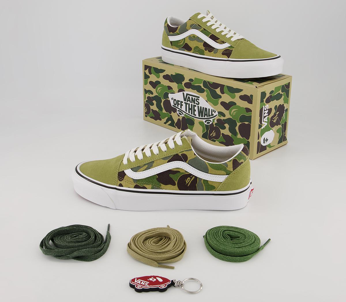 Vans Vault Bape X Vans Old Skool Dx Trainers Vans Vault Bape X Vans Old Skool Dx Trainers Abc Camogreen