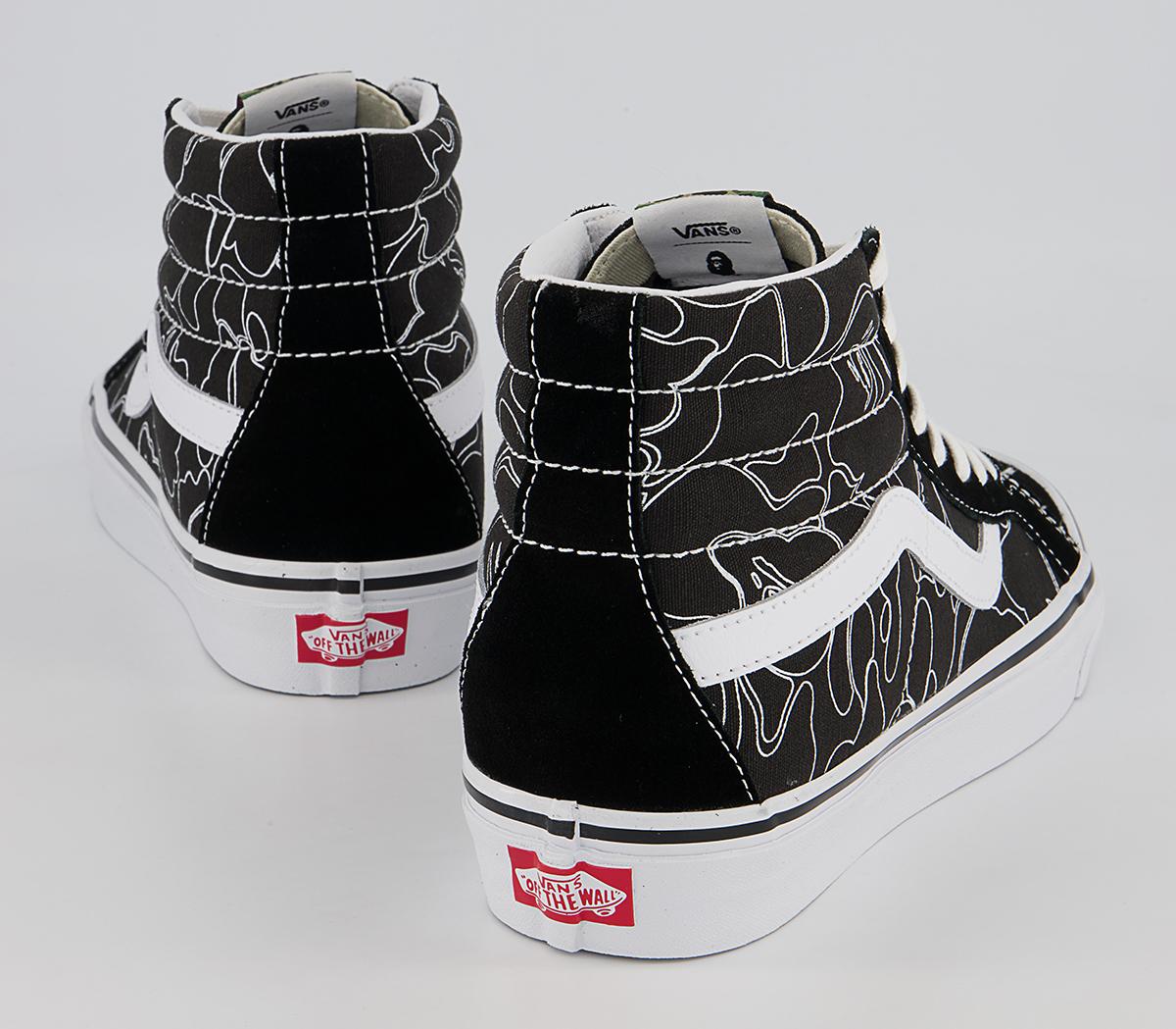 Vans Vault Bape X Vans Sk8 Hi 38 Dx Trainers Vans Vault Bape X Vans Sk8 Hi 38 Dx Trainers Line Camo Black