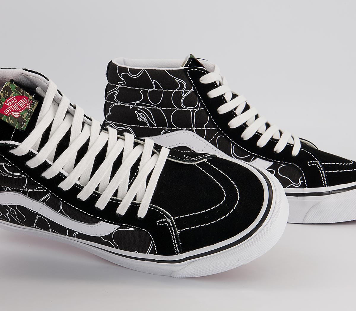 Vans Vault Bape X Vans Sk8 Hi 38 Dx Trainers Vans Vault Bape X Vans Sk8 Hi 38 Dx Trainers Line Camo Black