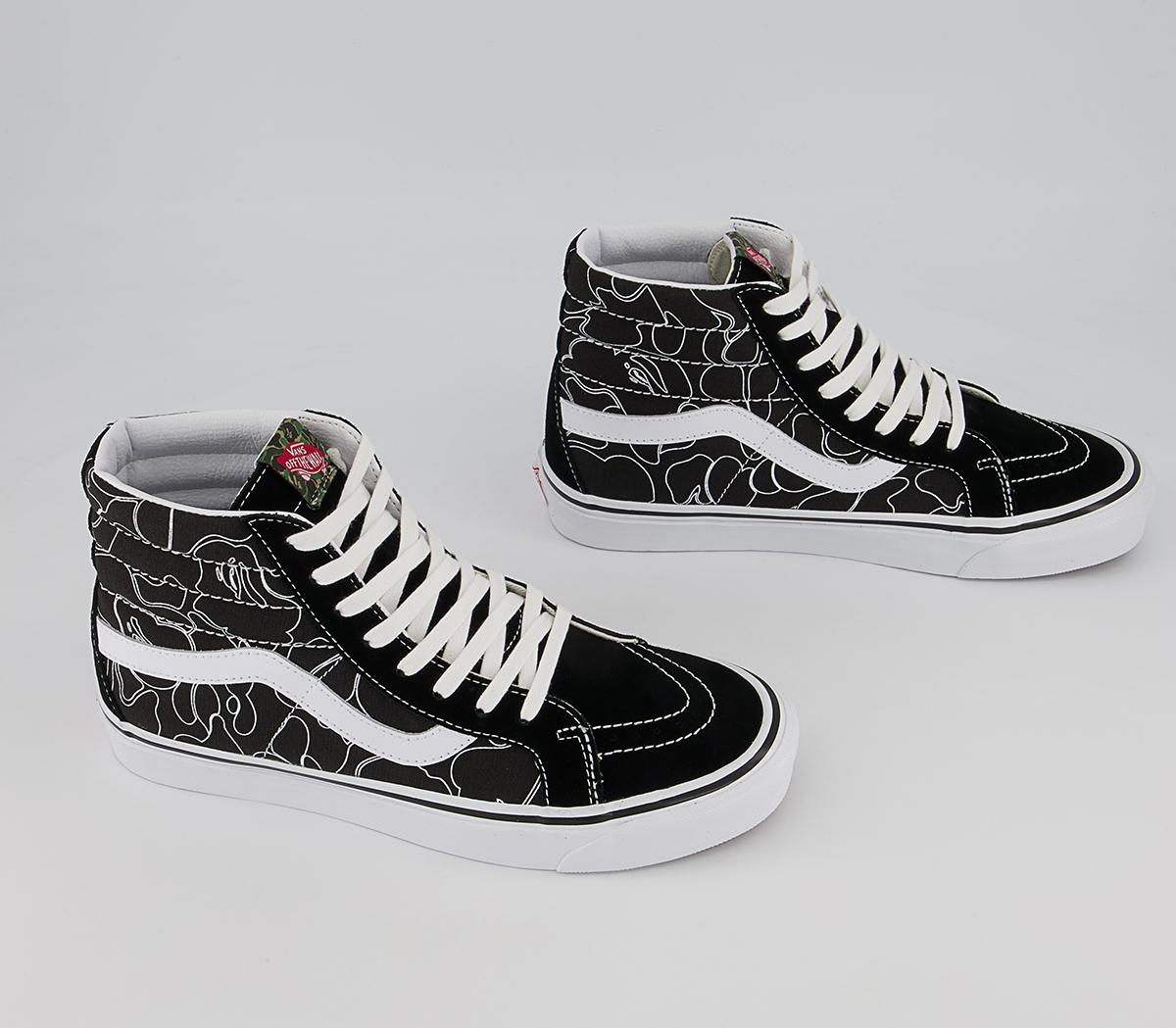 Vans Vault Bape X Vans Sk8 Hi 38 Dx Trainers Vans Vault Bape X Vans Sk8 Hi 38 Dx Trainers Line Camo Black