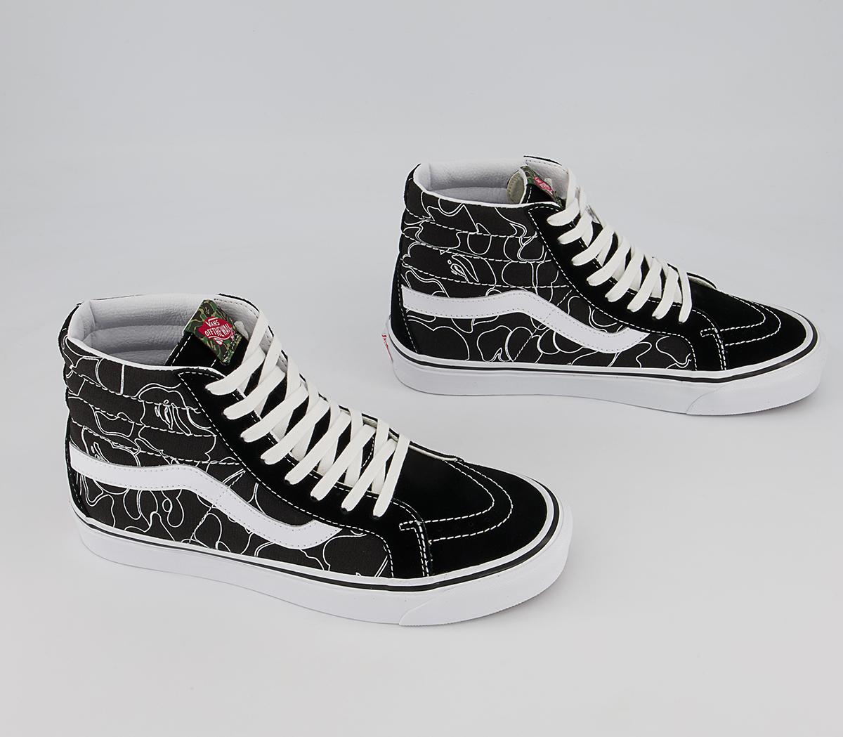 Vans Vault Bape X Vans Sk8 Hi 38 Dx Trainers Line Camo Black - Men's ...