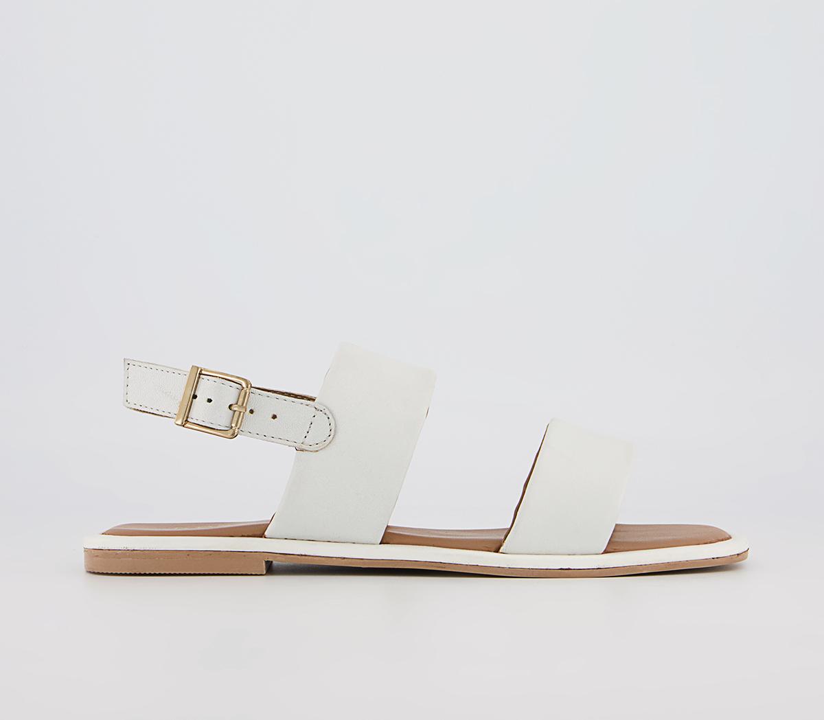 White sandals hot sale office