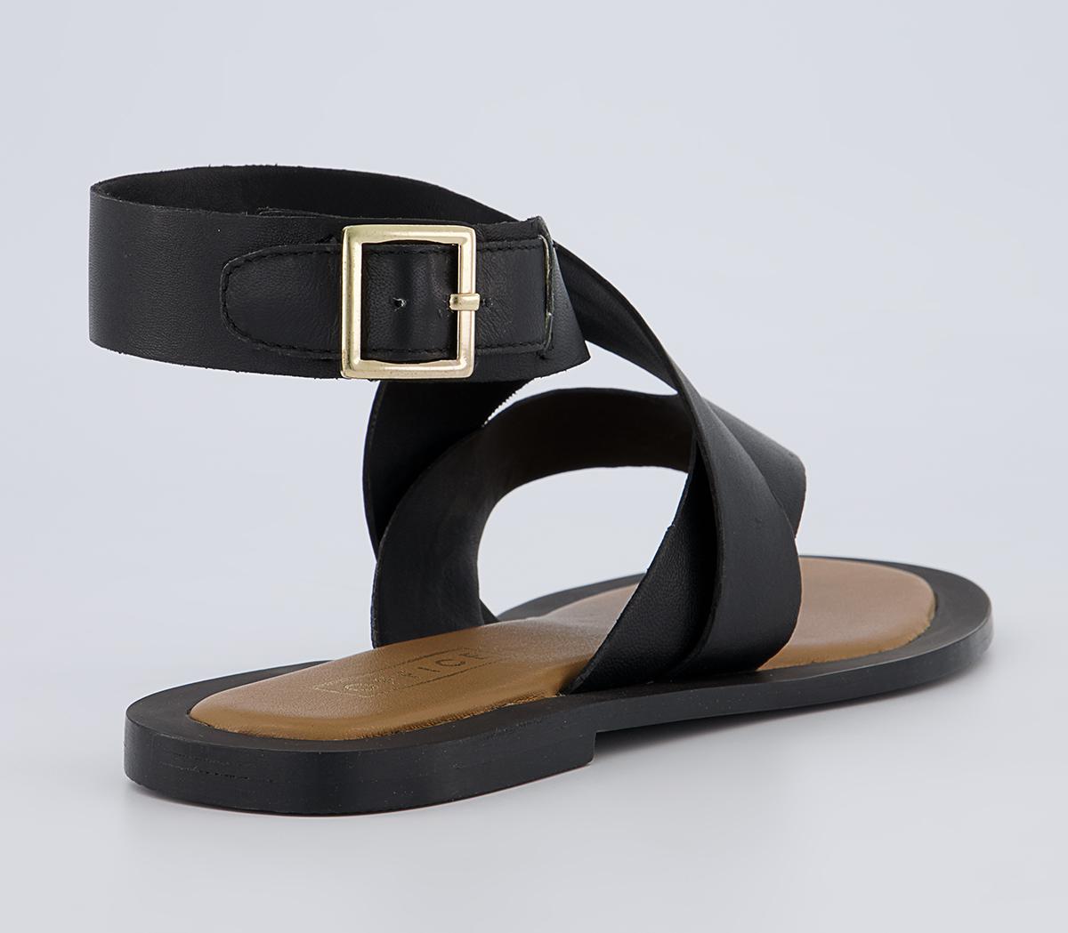 Office Sashay Toe Post Sandals Office Sashay Toe Post Sandals Black Leather