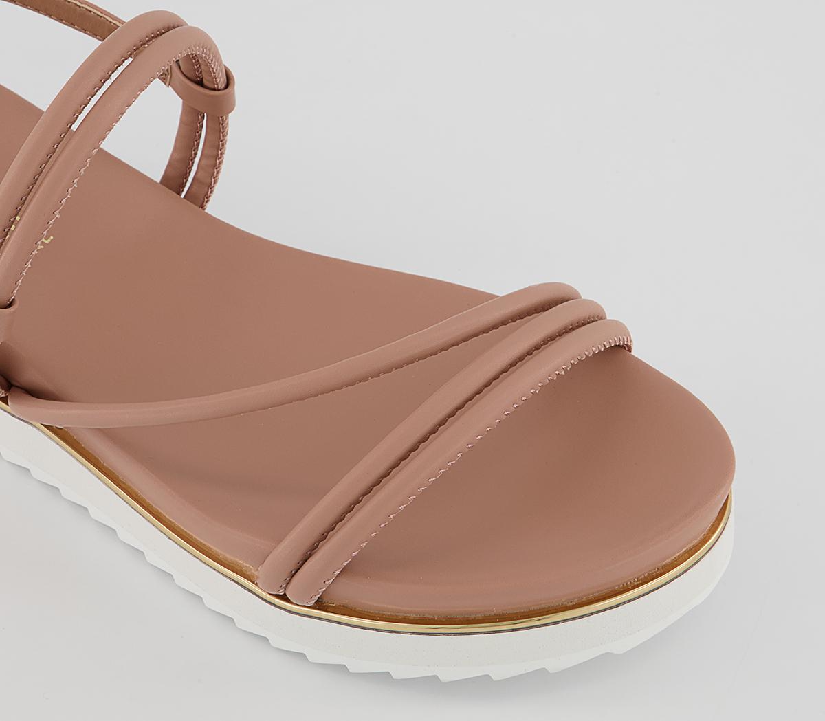 Office Salem Gold Detail Sandals Office Salem Gold Detail Sandals Nude