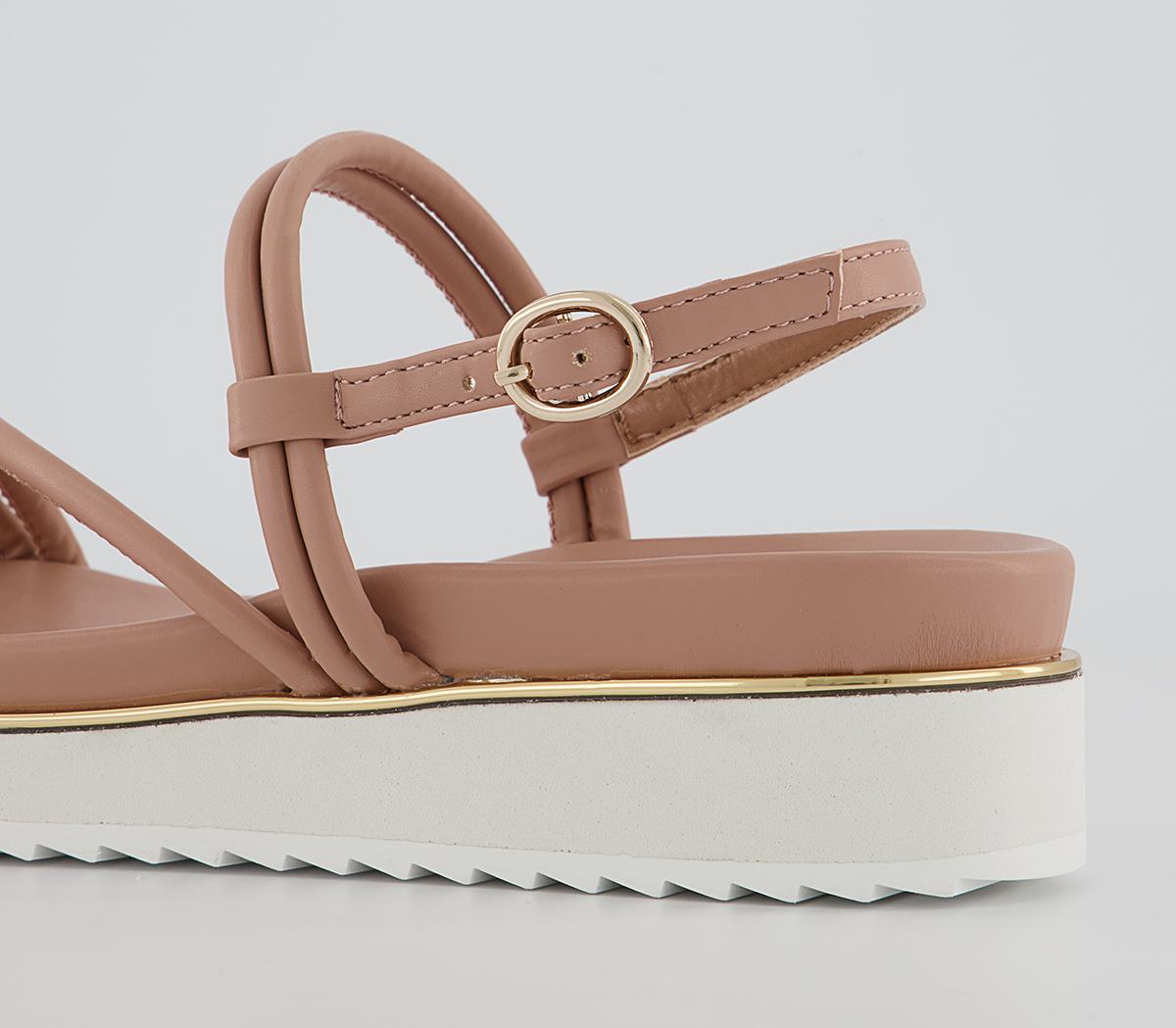 Office Salem Gold Detail Sandals Office Salem Gold Detail Sandals Nude