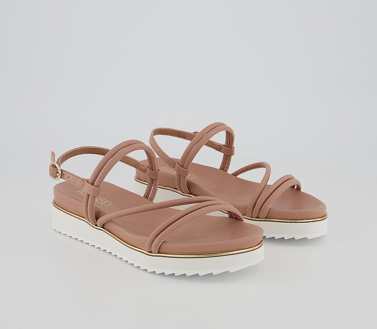 Office Salem Gold Detail Sandals Office Salem Gold Detail Sandals Nude