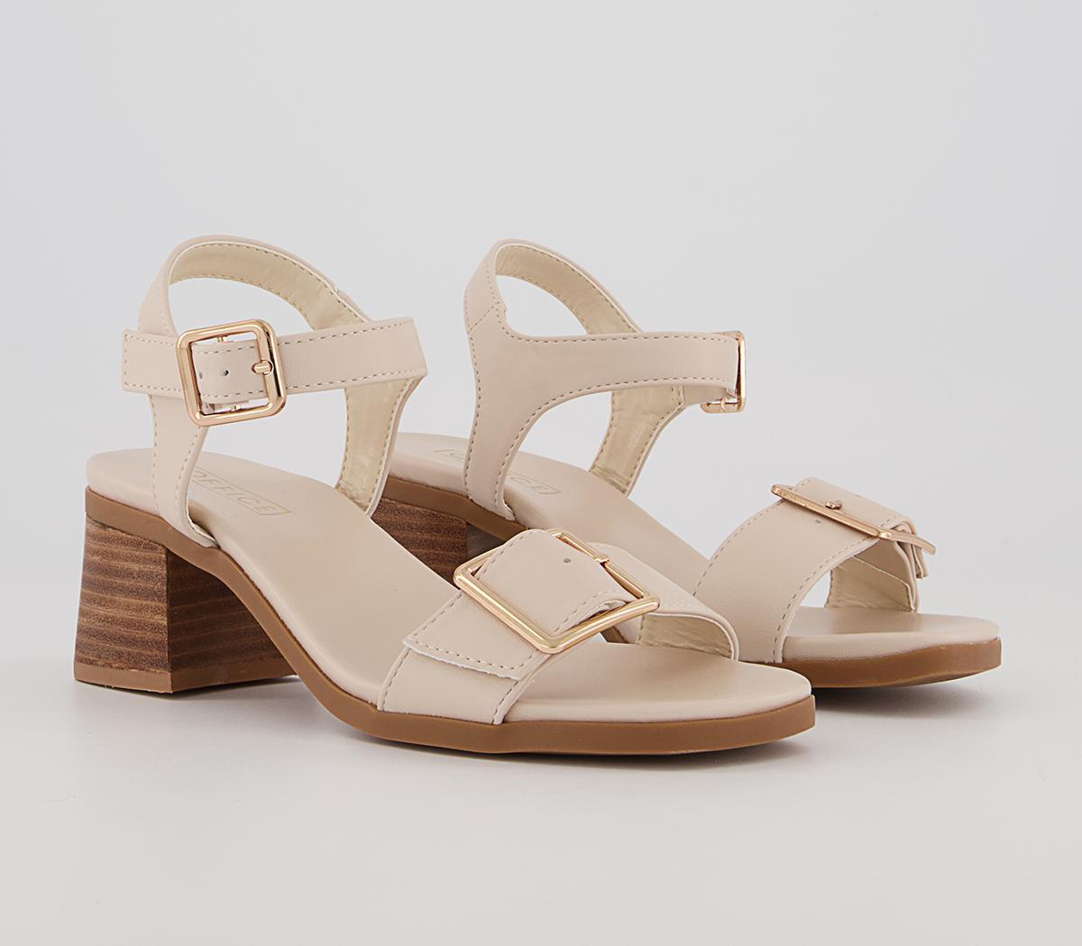 Office Manning Block Heel Sandals Office Manning Block Heel Sandals Off White
