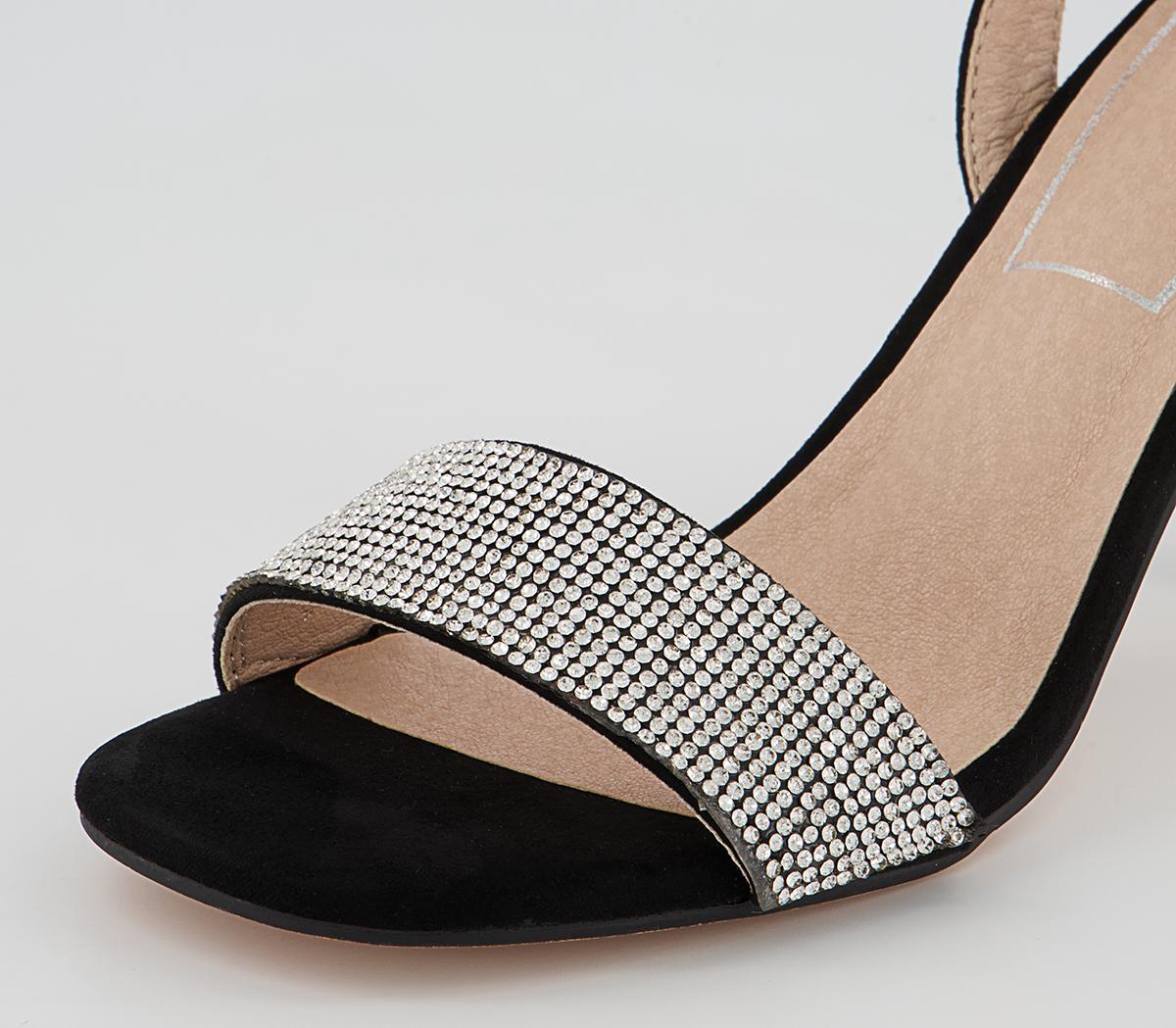 Office Miley Embellished Heeled Sandals Office Miley Embellished Heeled Sandals Black
