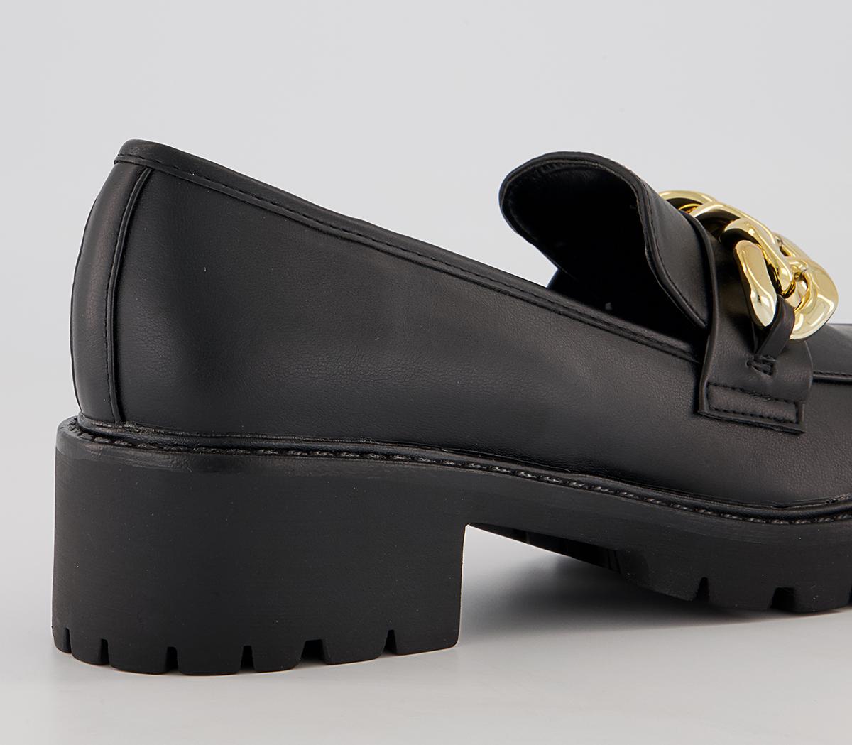 Office Malted Chunky Chain Loafers Office Malted Chunky Chain Loafers Black