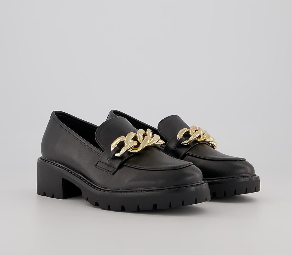 Office Malted Chunky Chain Loafers Office Malted Chunky Chain Loafers Black