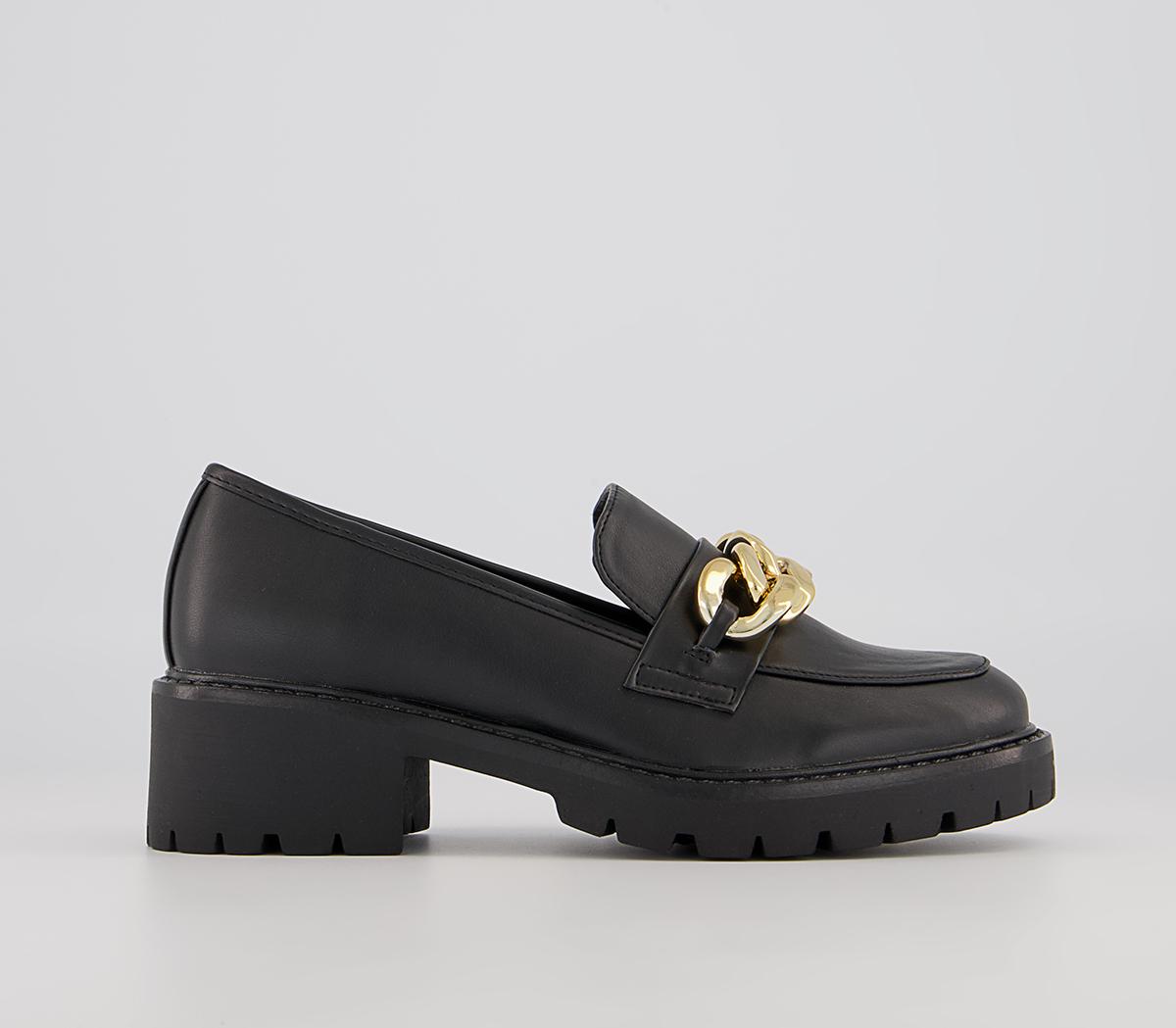 Office Malted Chunky Chain Loafers Office Malted Chunky Chain Loafers Black
