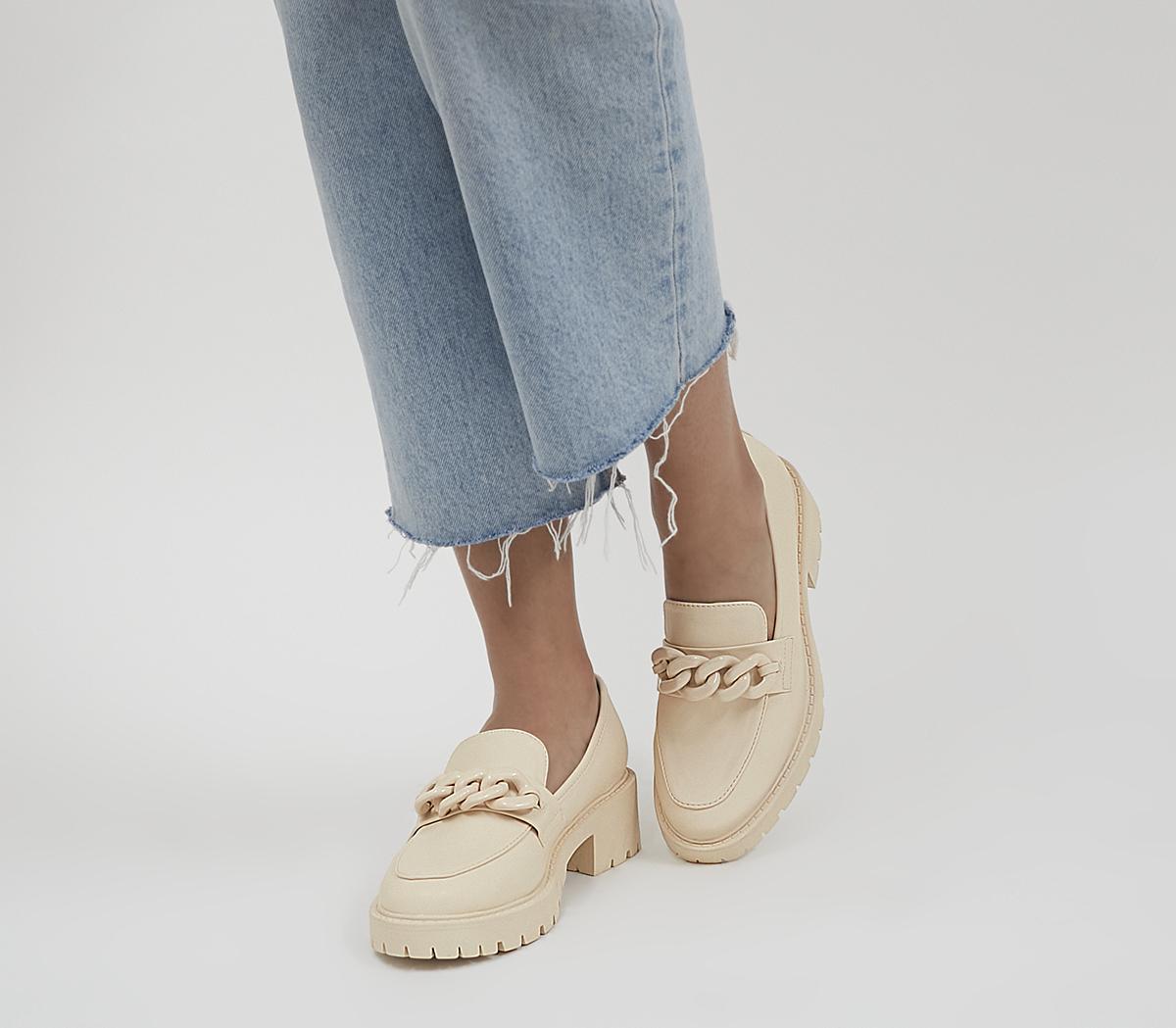 OFFICEMalted Chunky Chain LoafersOff White