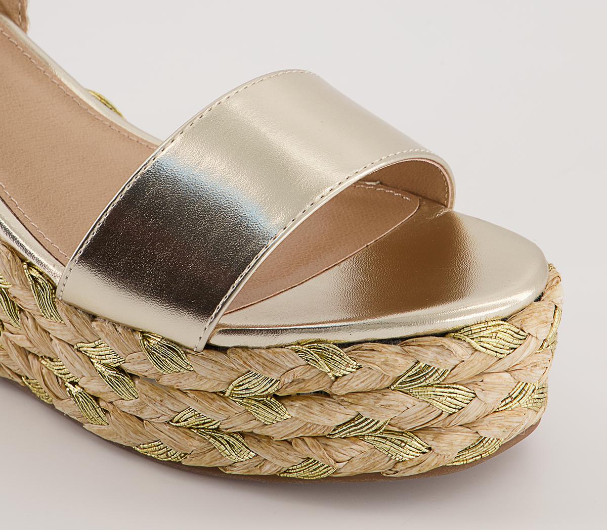 Office Hunna Raffia Wedges Office Hunna Raffia Wedges Gold