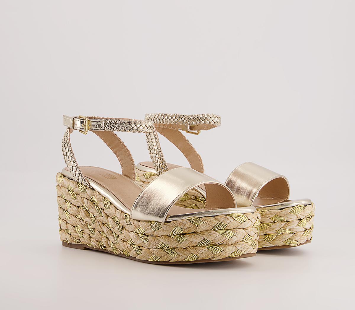 Office Hunna Raffia Wedges Office Hunna Raffia Wedges Gold