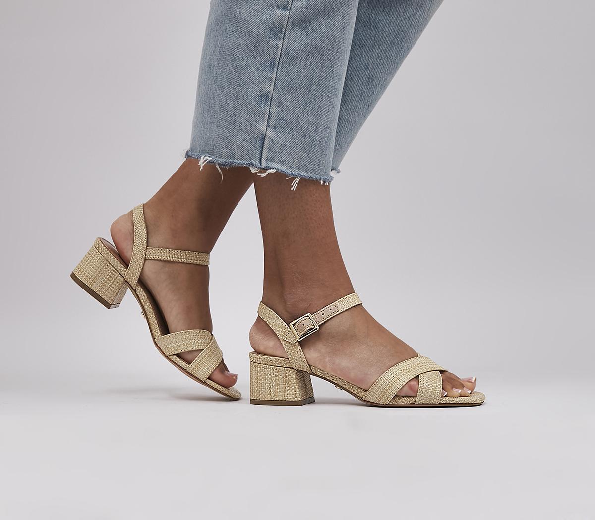 Raffia block 2024 heel sandals