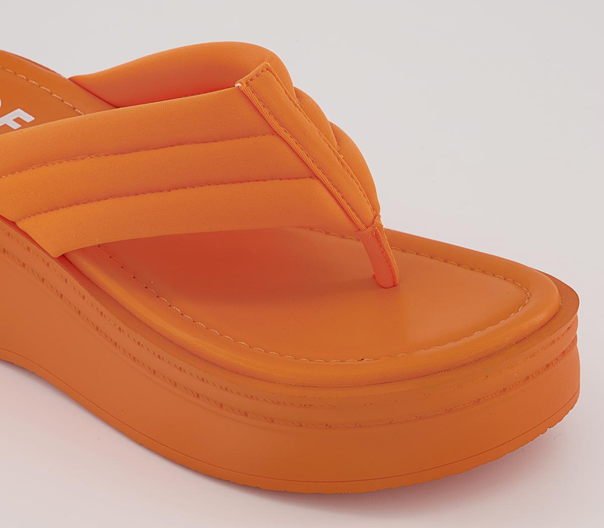 Office Mariah Toe Post Wedges Office Mariah Toe Post Wedges Orange