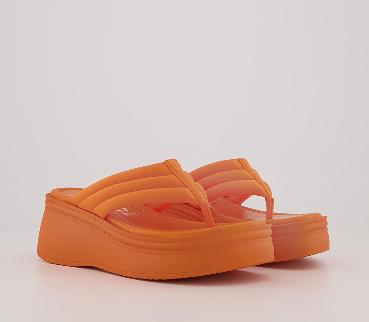 Office Mariah Toe Post Wedges Office Mariah Toe Post Wedges Orange