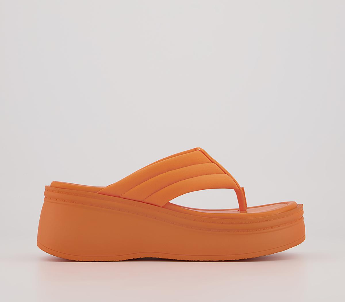 Office Mariah Toe Post Wedges Office Mariah Toe Post Wedges Orange