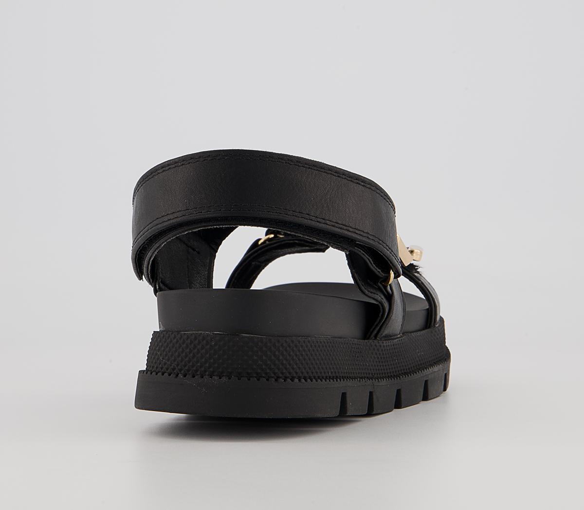Office Solidify Double Strap Sandals Office Solidify Double Strap Sandals Black