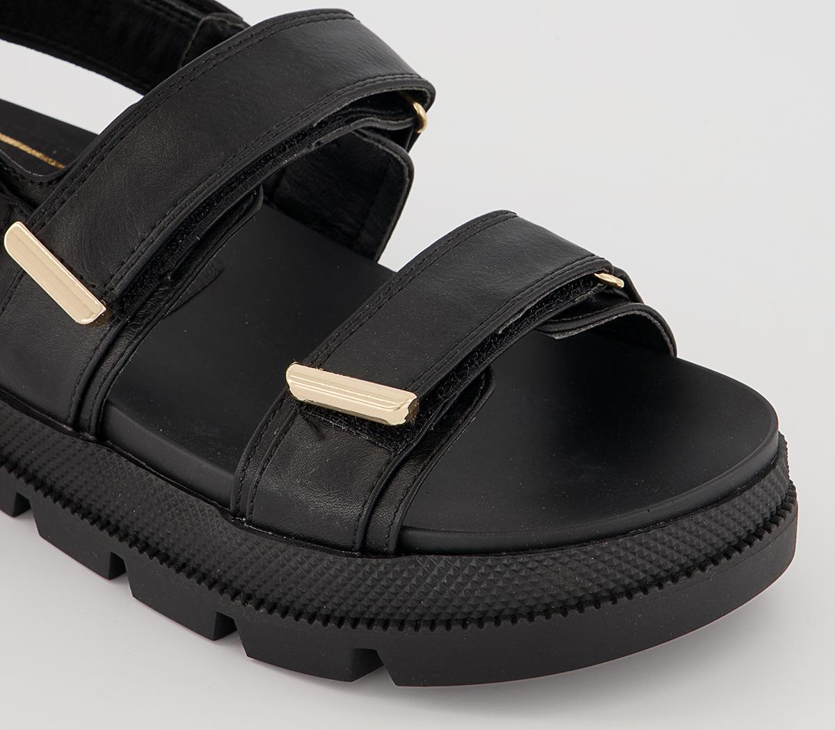 Office Solidify Double Strap Sandals Office Solidify Double Strap Sandals Black