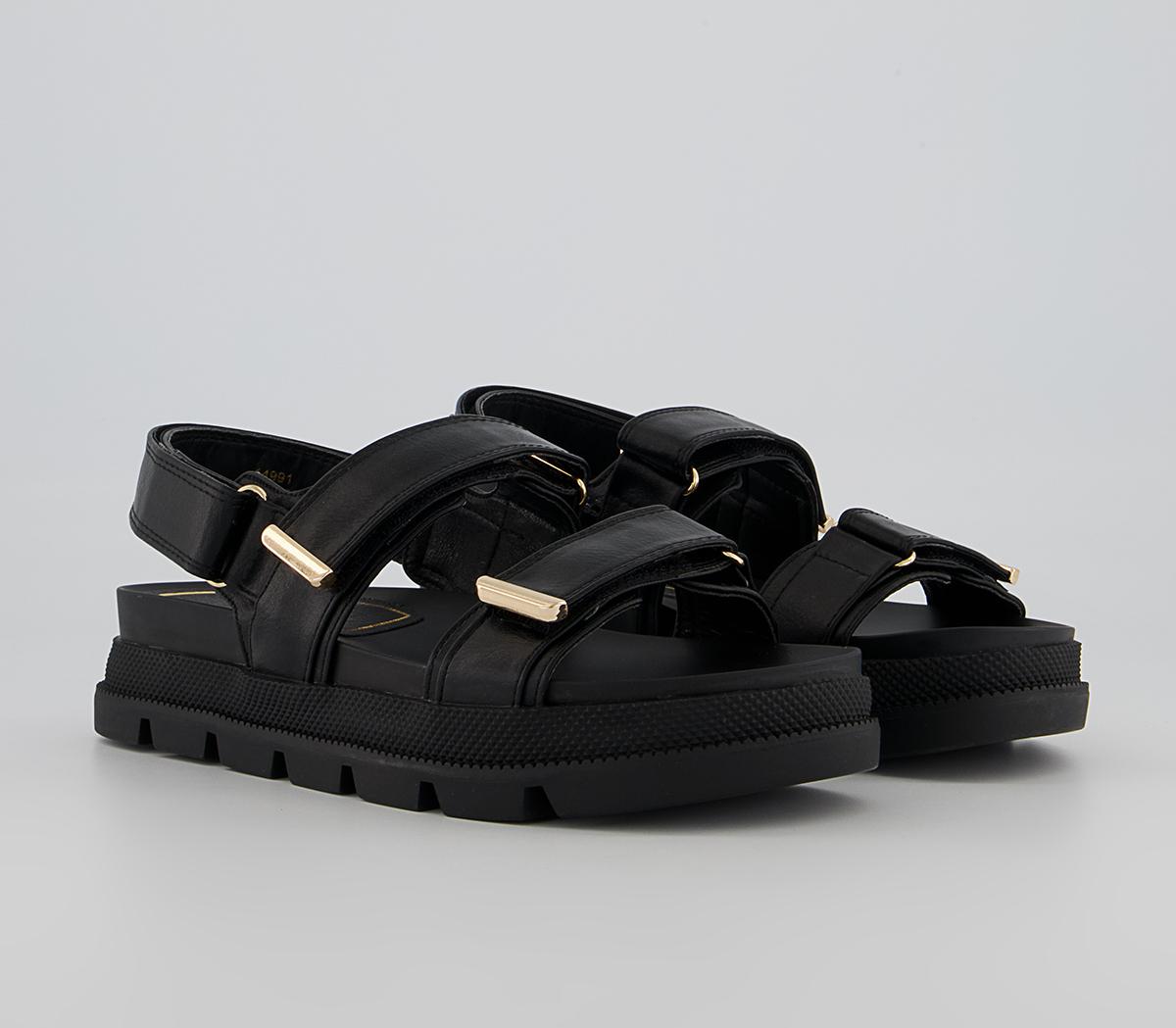 Office Solidify Double Strap Sandals Office Solidify Double Strap Sandals Black