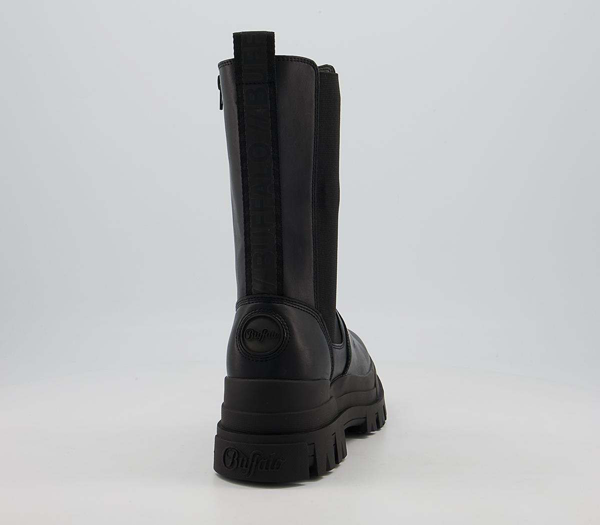 Buffalo Aspha High Chelsea Boots Buffalo Aspha High Chelsea Boots Black