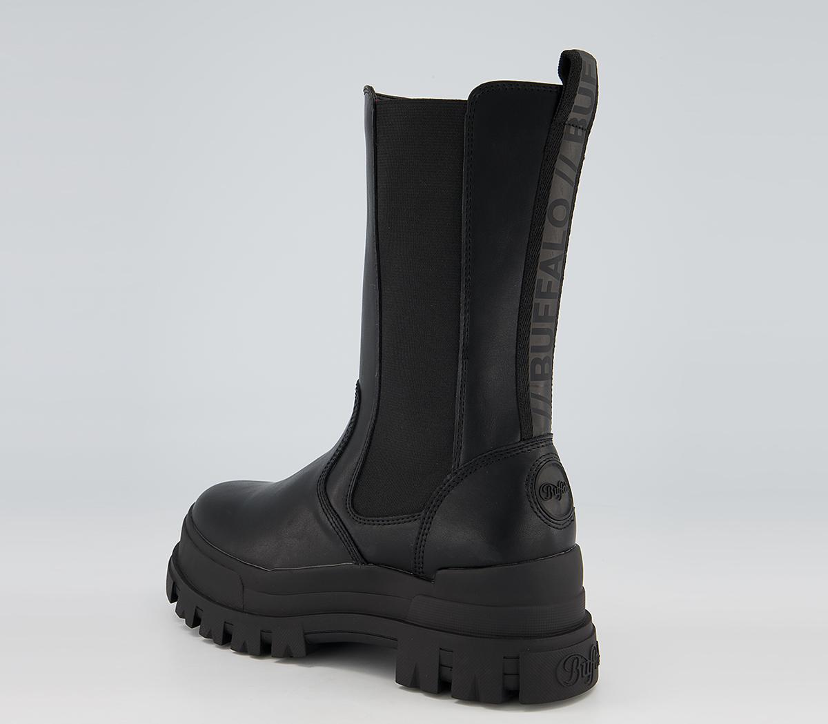 Buffalo Aspha High Chelsea Boots Buffalo Aspha High Chelsea Boots Black