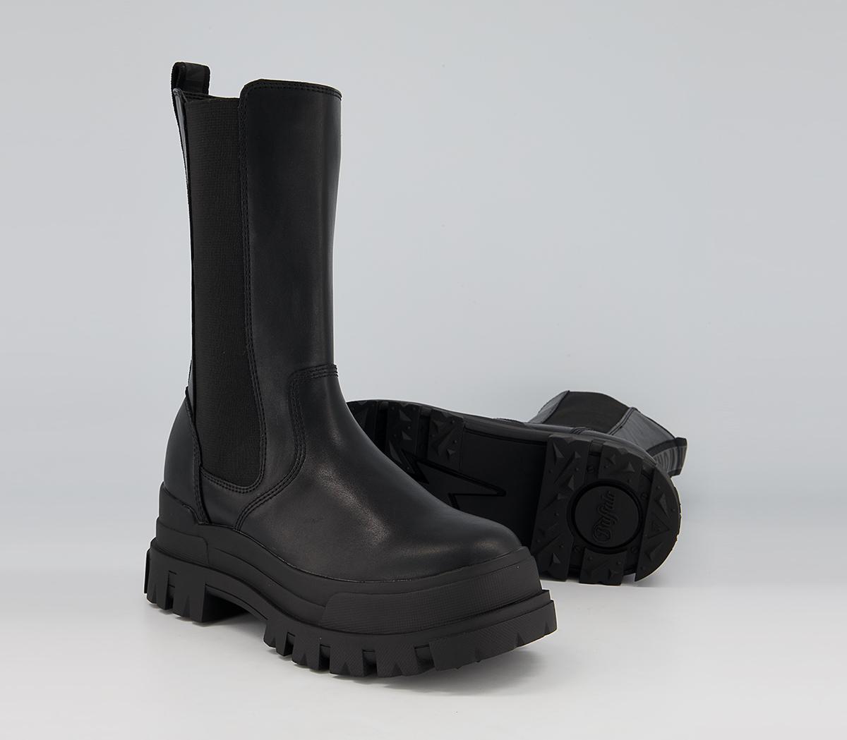 Buffalo Aspha High Chelsea Boots Buffalo Aspha High Chelsea Boots Black