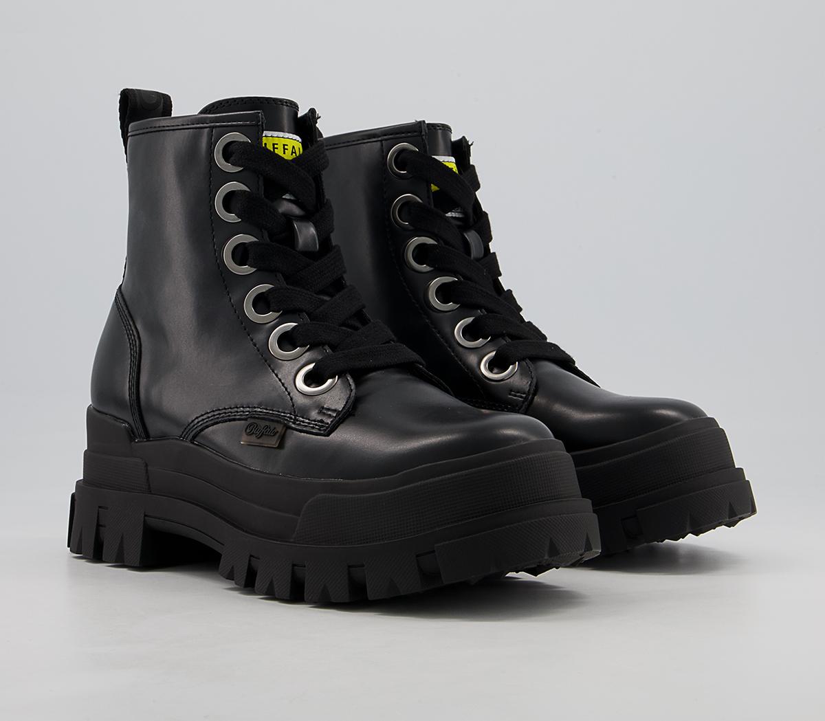 Buffalo Aspha High Lace Up Boots Buffalo Aspha High Lace Up Boots Black