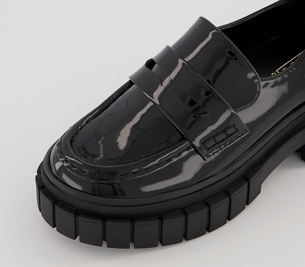 Office Mytsic Chunky Patent Loafers Office Mytsic Chunky Patent Loafers Black Patent