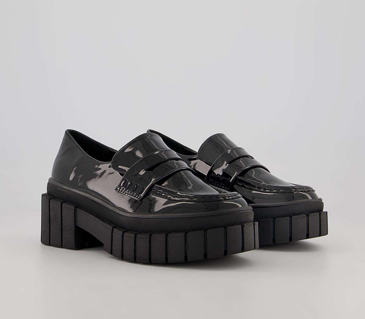 Office Mytsic Chunky Patent Loafers Office Mytsic Chunky Patent Loafers Black Patent