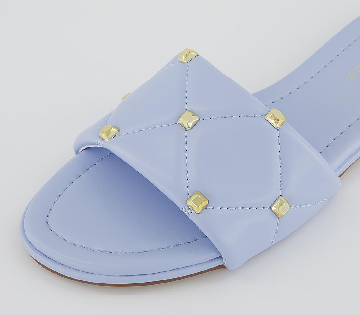Office Simba Studded Mules Office Simba Studded Mules Blue