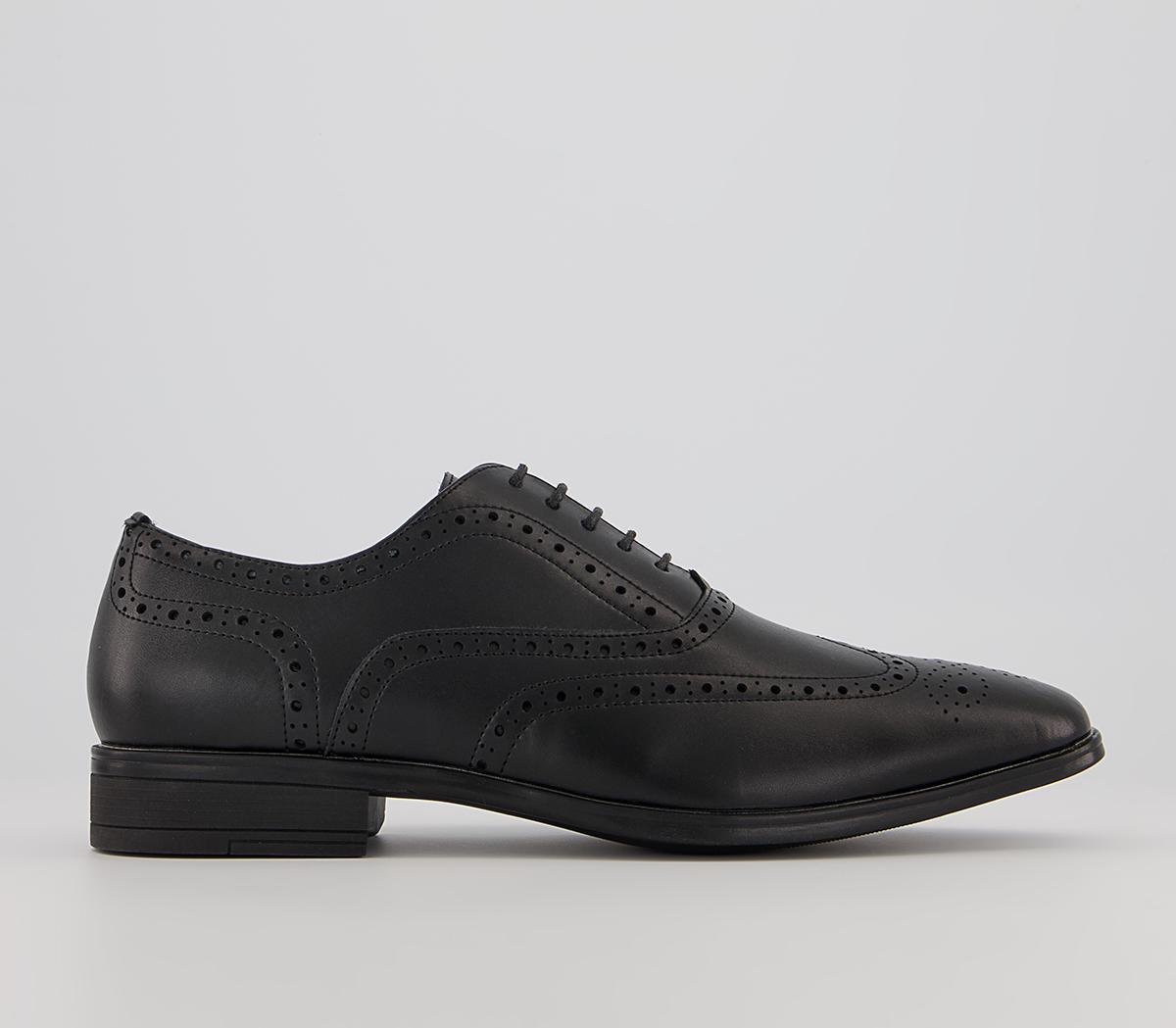 OfficeMacro 2 Oxford Brogues Black Leather