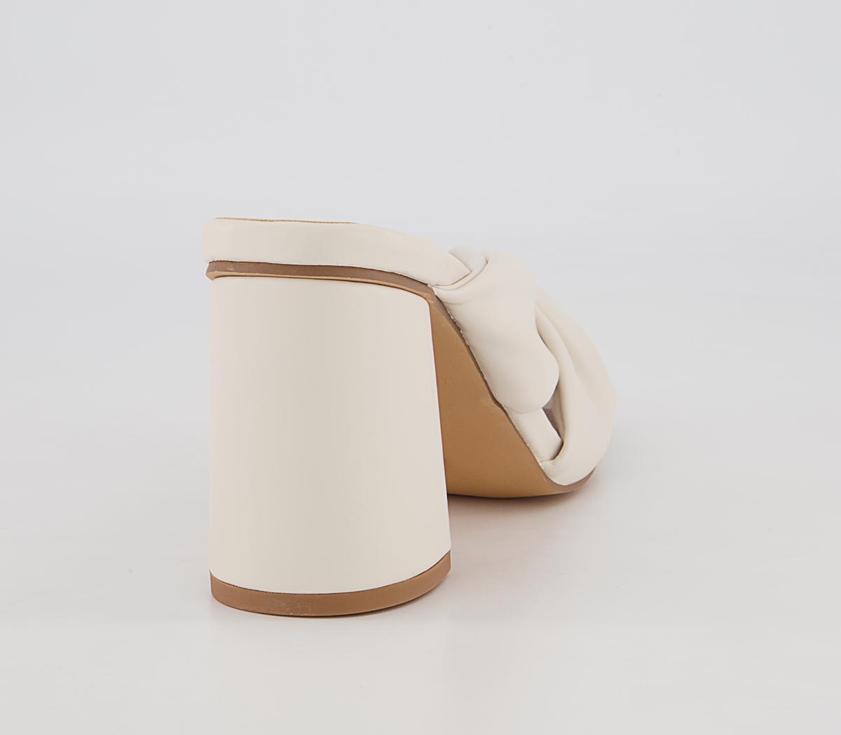 Office Macie Twist Front Block Heeled Slip On Mules Office Macie Twist Front Block Heeled Slip On Mules Beige