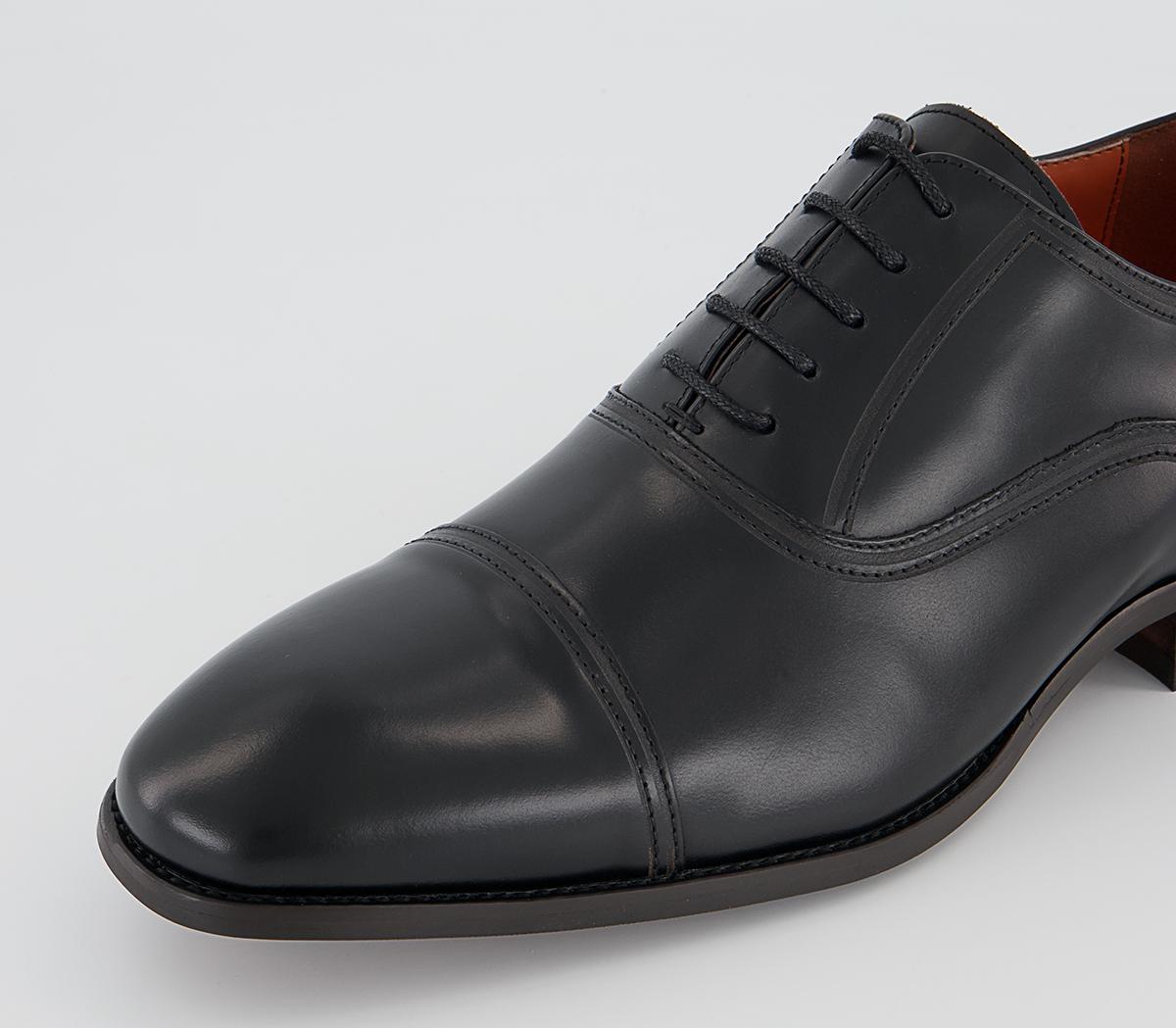 Office Maresco High Shine Toe Cap Oxford Shoes Office Maresco High Shine Toe Cap Oxford Shoes Black Leather