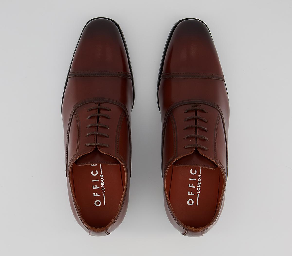 Office Maresco High Shine Toe Cap Oxford Shoes Office Maresco High Shine Toe Cap Oxford Shoes Tan Leather