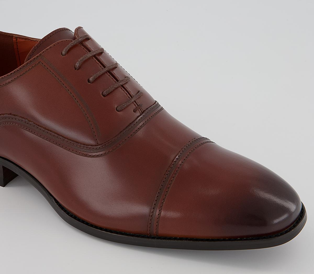Office Maresco High Shine Toe Cap Oxford Shoes Office Maresco High Shine Toe Cap Oxford Shoes Tan Leather