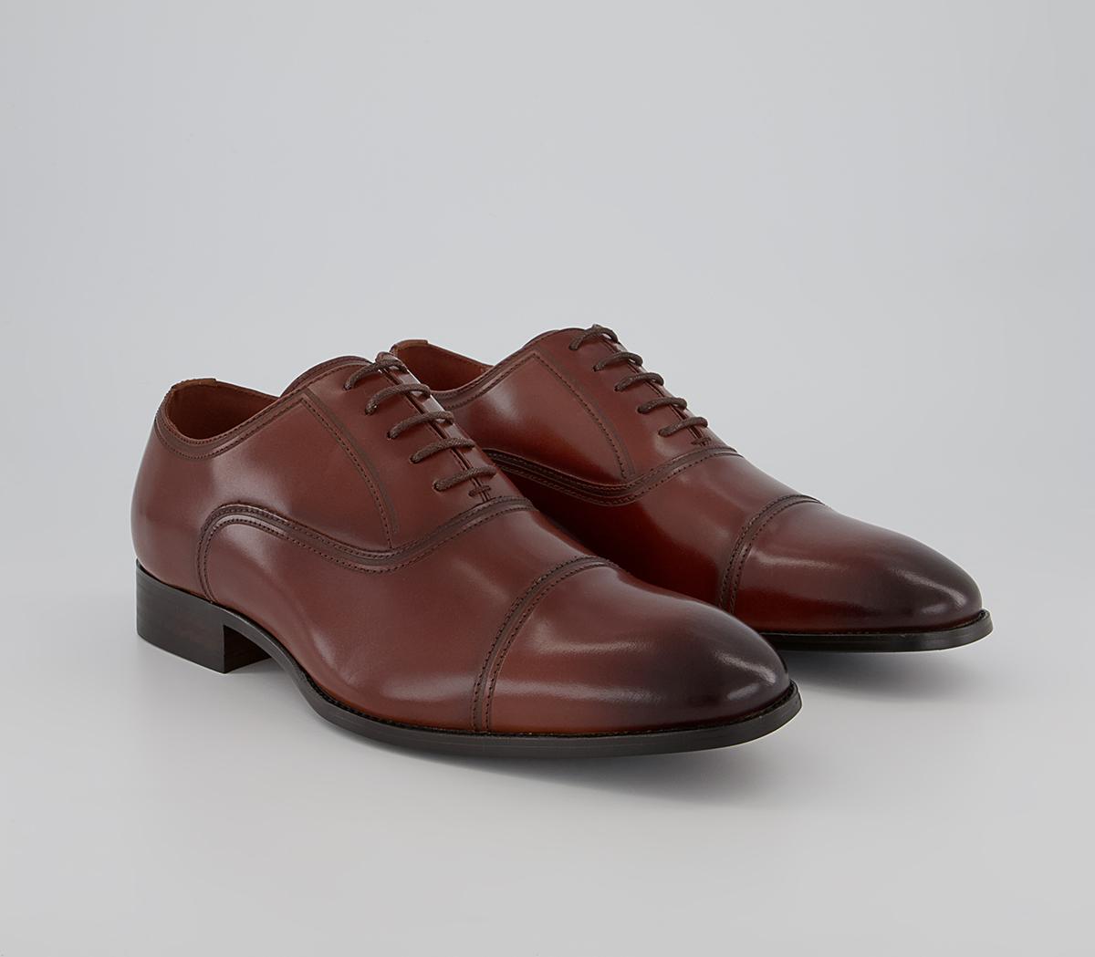 Office Maresco High Shine Toe Cap Oxford Shoes Office Maresco High Shine Toe Cap Oxford Shoes Tan Leather