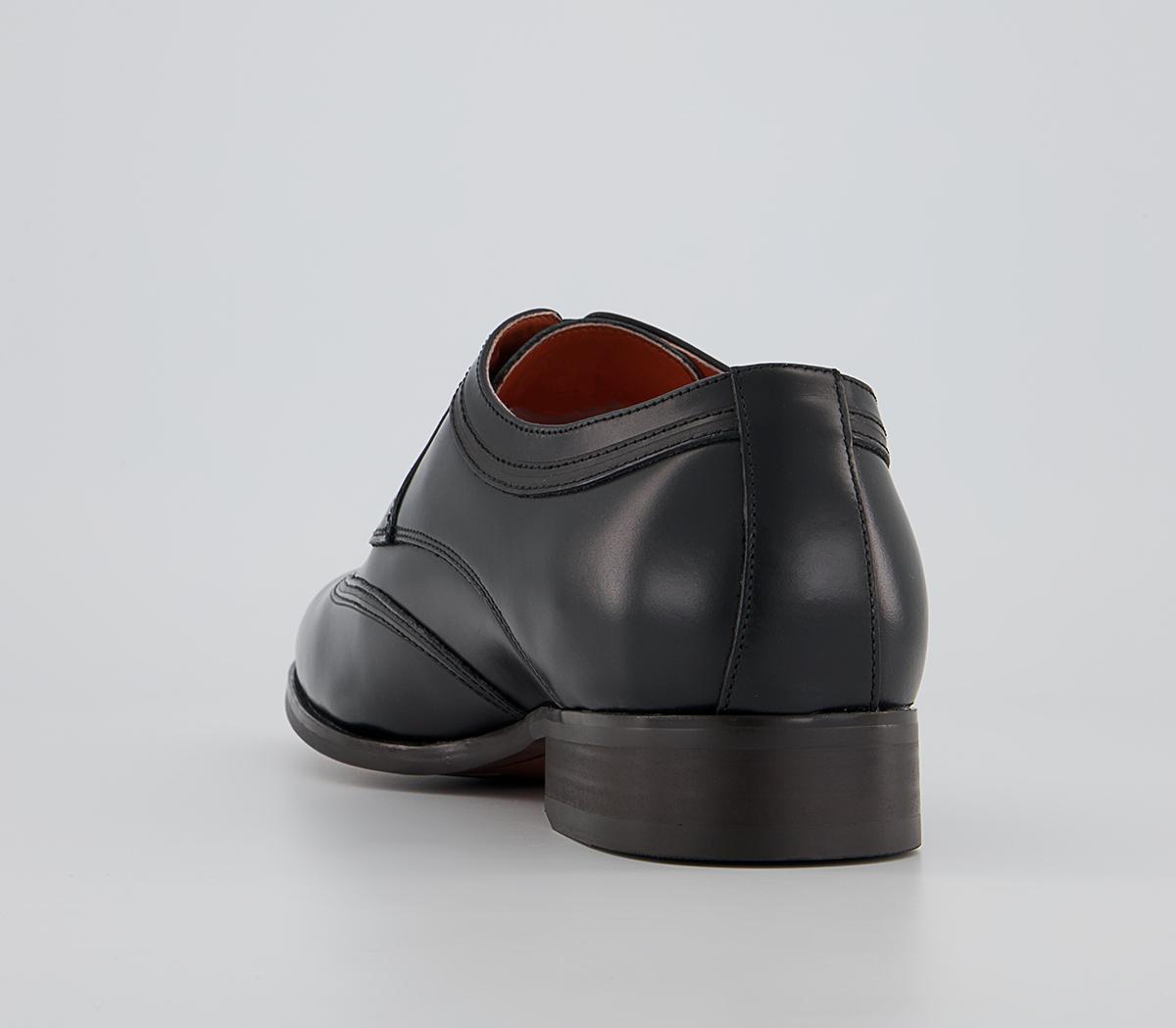 Office Matayo High Shine Plain Toe Wingcap Derby Shoes Office Matayo High Shine Plain Toe Wingcap Derby Shoes Black Leather