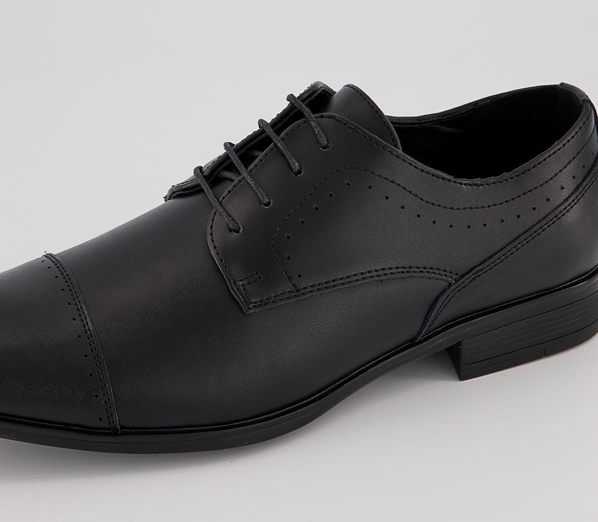 Office Memoir 2 Toe Cap Derby Shoes Office Memoir 2 Toe Cap Derby Shoes Black Leather