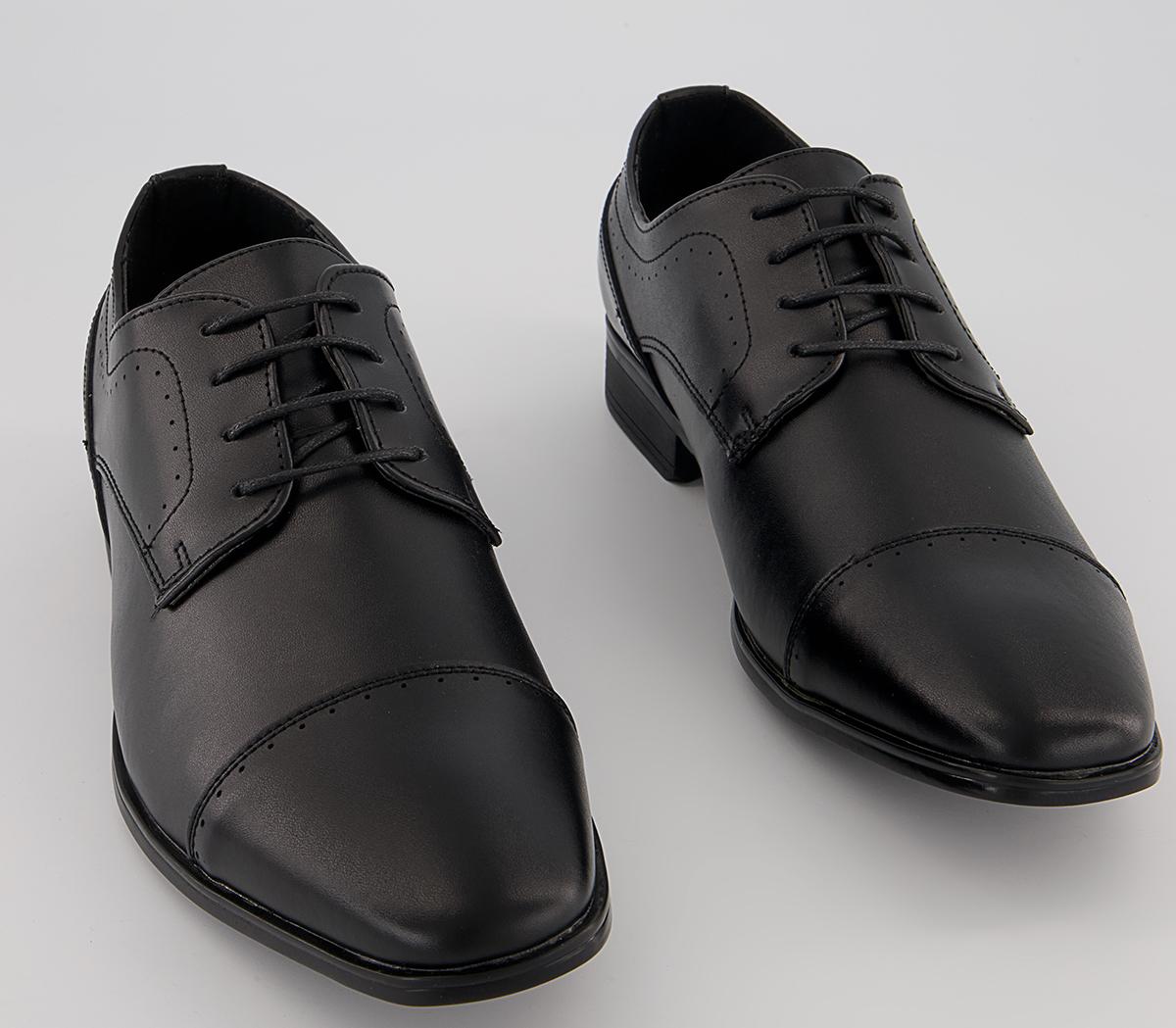Office Memoir 2 Toe Cap Derby Shoes Office Memoir 2 Toe Cap Derby Shoes Black Leather