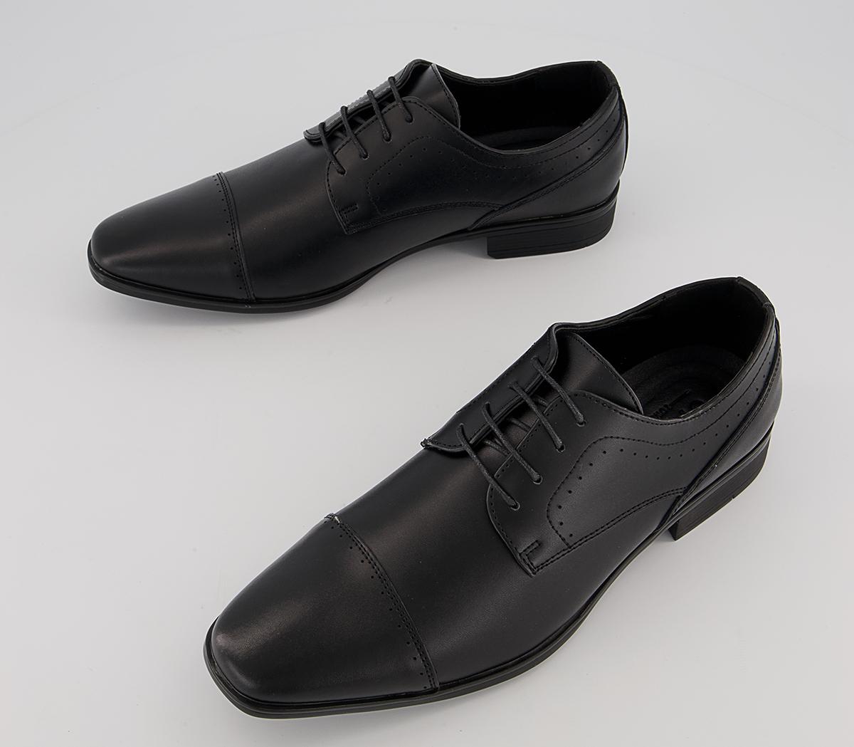 Office Memoir 2 Toe Cap Derby Shoes Office Memoir 2 Toe Cap Derby Shoes Black Leather