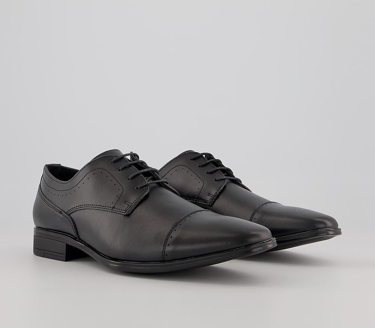 Office Memoir 2 Toe Cap Derby Shoes Office Memoir 2 Toe Cap Derby Shoes Black Leather