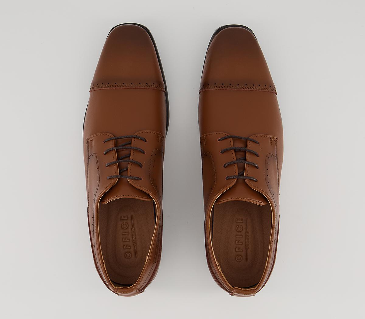 Office Memoir 2 Toe Cap Derby Shoes Office Memoir 2 Toe Cap Derby Shoes Tan Leather