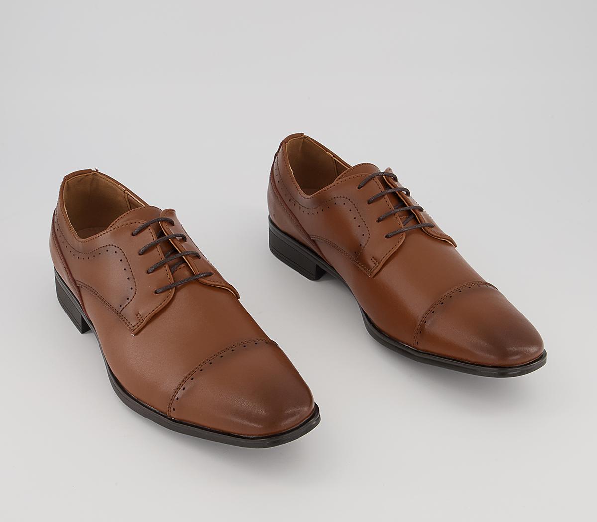 Office Memoir 2 Toe Cap Derby Shoes Office Memoir 2 Toe Cap Derby Shoes Tan Leather