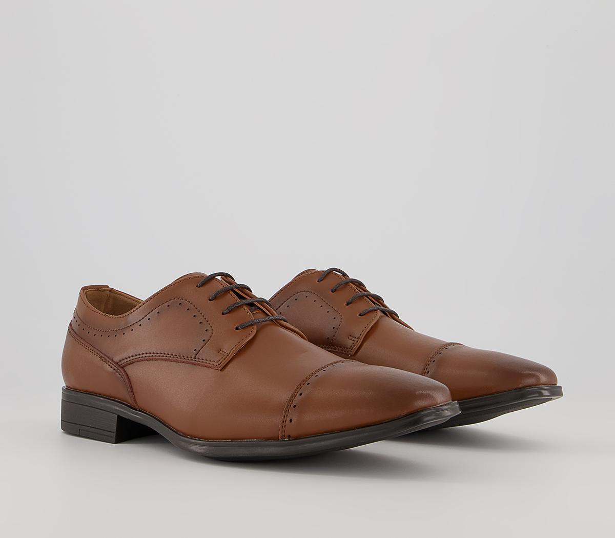 Office Memoir 2 Toe Cap Derby Shoes Office Memoir 2 Toe Cap Derby Shoes Tan Leather