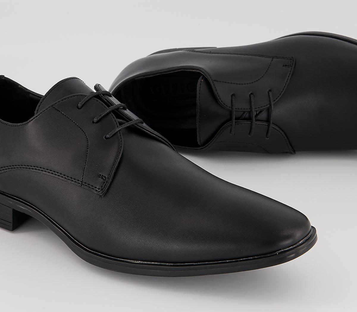 Office Micro 2 Plain Derby Shoes Office Micro 2 Plain Derby Shoes Black Leather