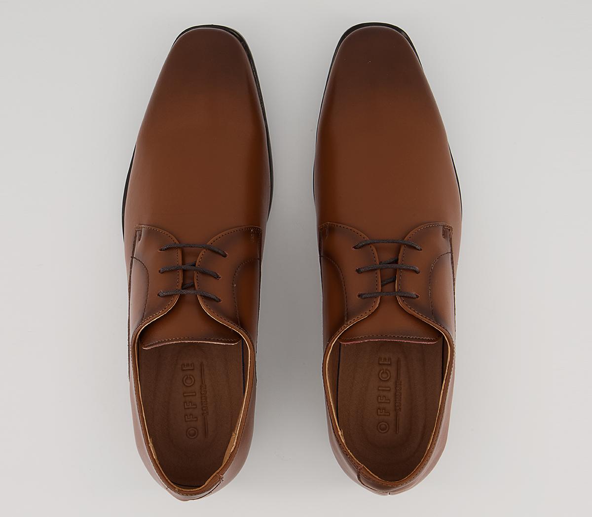 Office Micro 2 Plain Derby Shoes Office Micro 2 Plain Derby Shoes Tan Leather