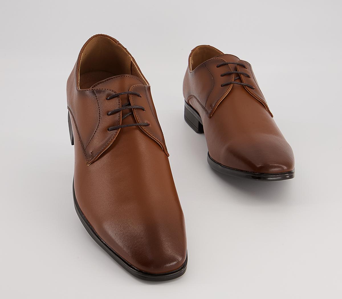 Office Micro 2 Plain Derby Shoes Office Micro 2 Plain Derby Shoes Tan Leather